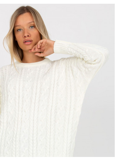 Smotanovo biely predĺžený sveter