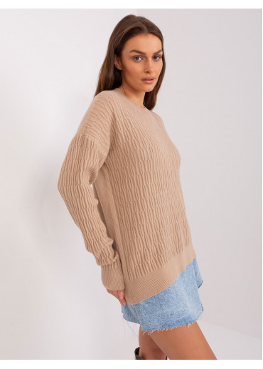 Béžovo hnedý pulóver