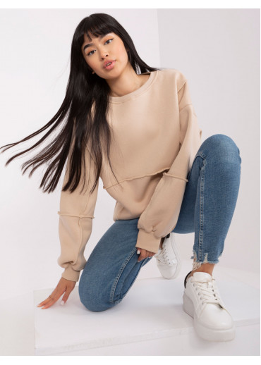 Béžovo hnedá mikina