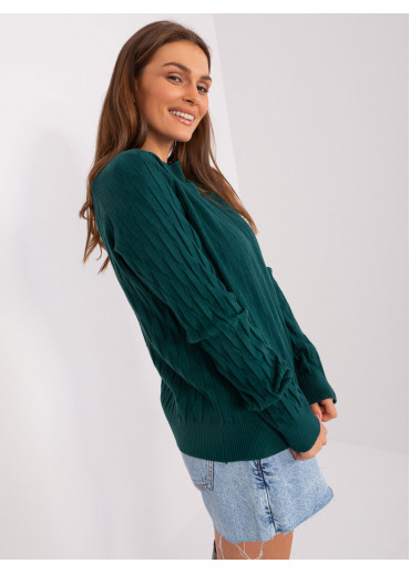 Tmavozelený pulóver