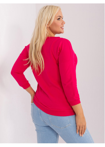 Červené tričko s 3/4 rukávom