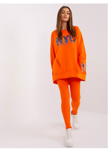 Oranžový teplákový komplet