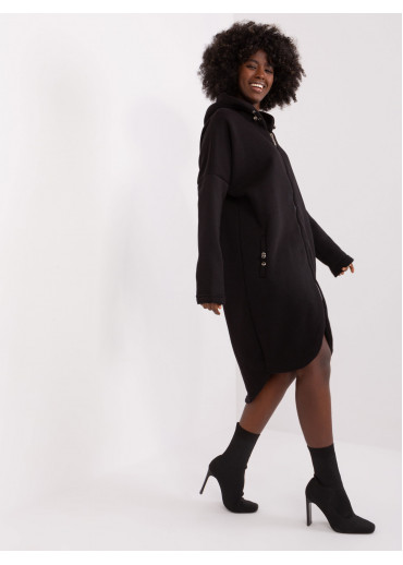 Čierna predĺžená mikina