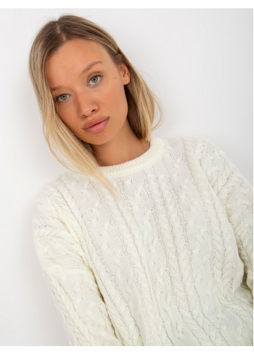 Smotanovo biely predĺžený sveter