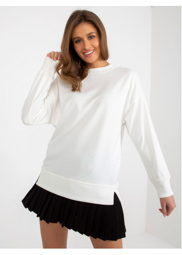 Smotanovo biela basic mikina