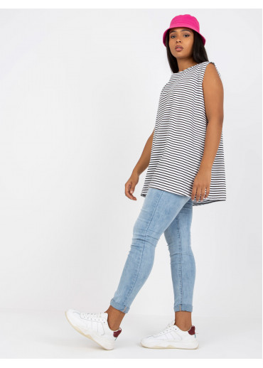 Biely pruhovaný top