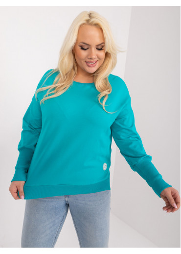 Mätovo zelené tričko s dlhým rukávom