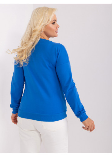 Modré tričko s dlhým rukávom