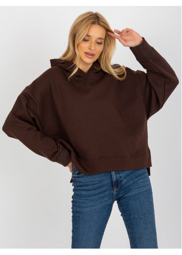 Hnedá mikina s kapucňou