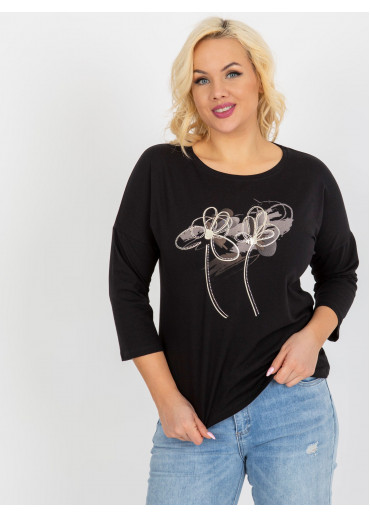 Čierne tričko s potlačou