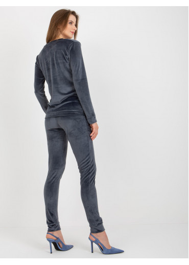 Grafitovo sivá tepláková súprava