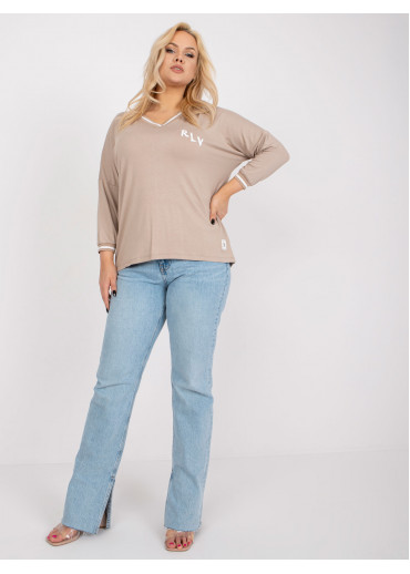 Béžovo hnedé tričko