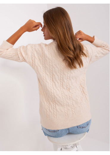 Béžovo hnedý pulóver