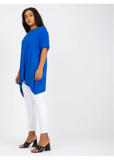 Modrá tričková tunika