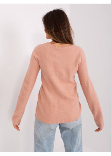 Púdrovo ružový pulóver