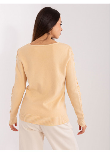 Béžovo hnedý pulóver