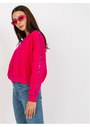 Fuchsiovo ružová mikina