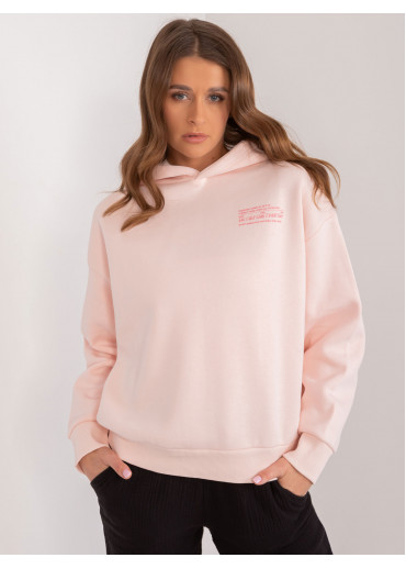 Púdrovo ružová dámska mikina