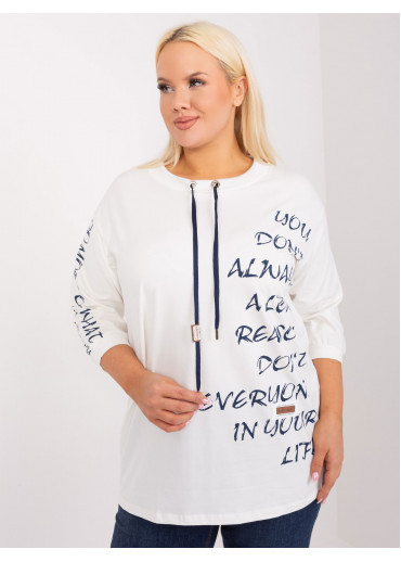 Smotanovo biele tričko s potlačou