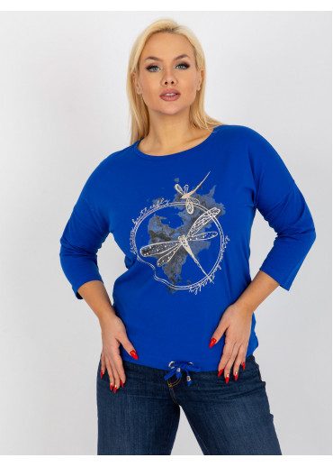 Modré tričko s potlačou vážka