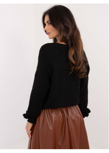 Čierny dámsky sveter