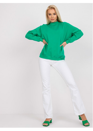 Tmavozelená basic mikina