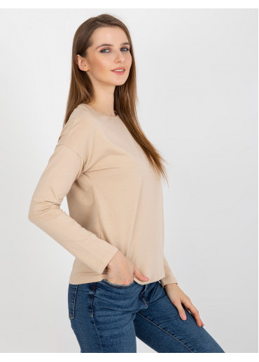 Béžovo hnedé basic tričko