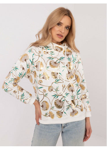 Smotanovo biela dámska mikina s potlačou