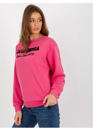 Fuchsiovo ružová mikina