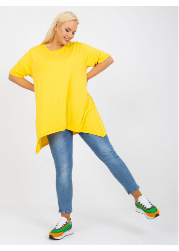 Žltá tričková tunika