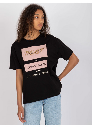 Čierne basic tričko