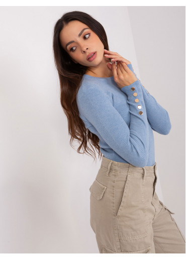 Svetlomodrý pulóver