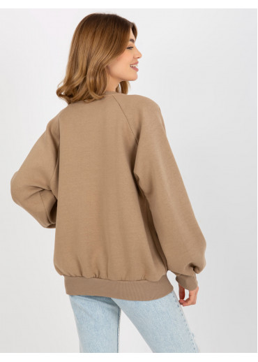 Béžovo hnedá mikina Not perfect