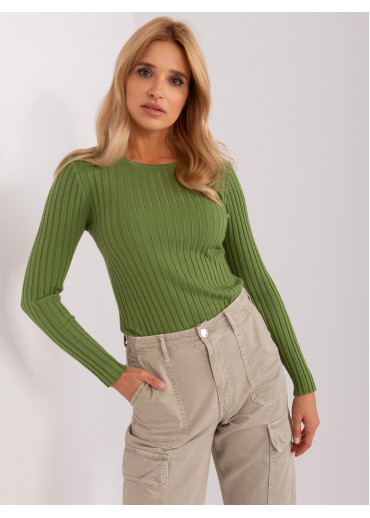 Khaki zelené tričko s dlhým rukávom