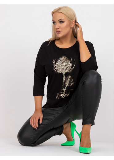 Čierne tričko s potlačou