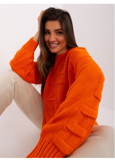Oranžový oversize sveter