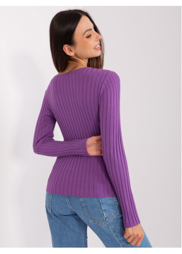 Fialové tričko s dlhým rukávom