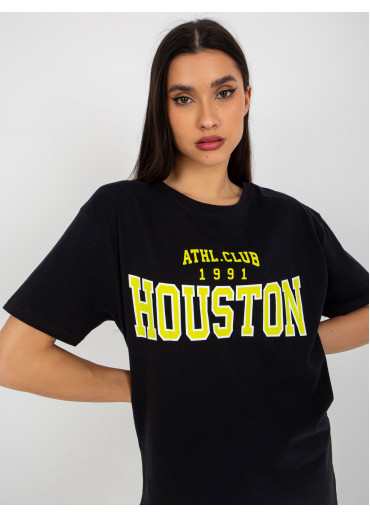 Čierne basic tričko s potlačou