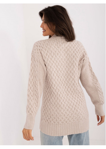 Béžovo hnedý dámsky sveter