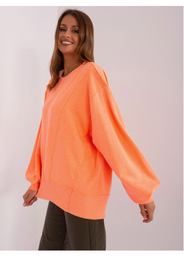 Oranžová basic mikina