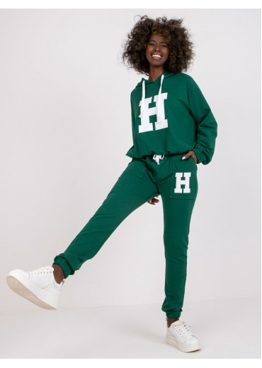 Tmavozelená tepláková súprava