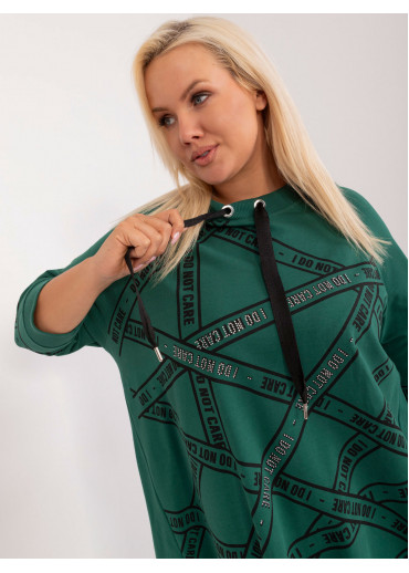 Tmavozelená dámska tunika