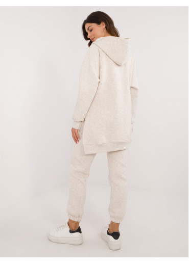 Béžovo hnedá dámska tepláková súprava