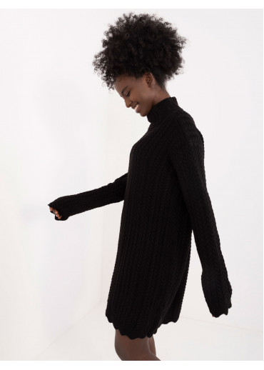 Čierne dámske oversize šaty