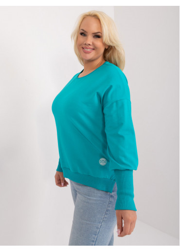 Mätovo zelené tričko s dlhým rukávom