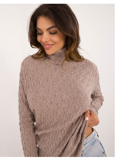 Béžovo hnedý dámsky rolák