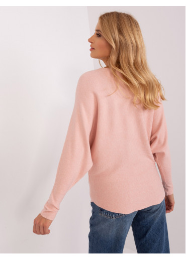 Púdrovo ružový pulóver