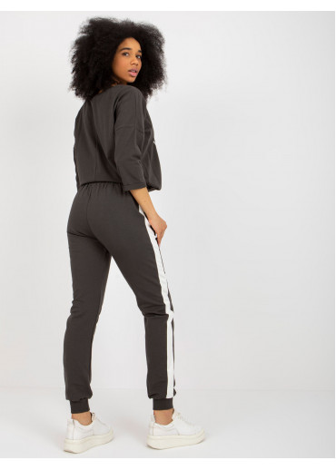 Tmavosivá tepláková súprava