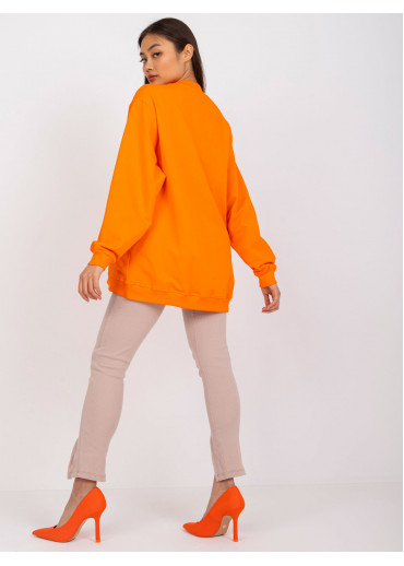 Oranžová oversize mikina