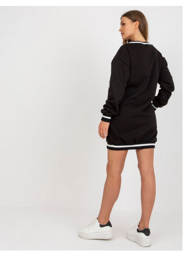 Čierna mikina s potlačou